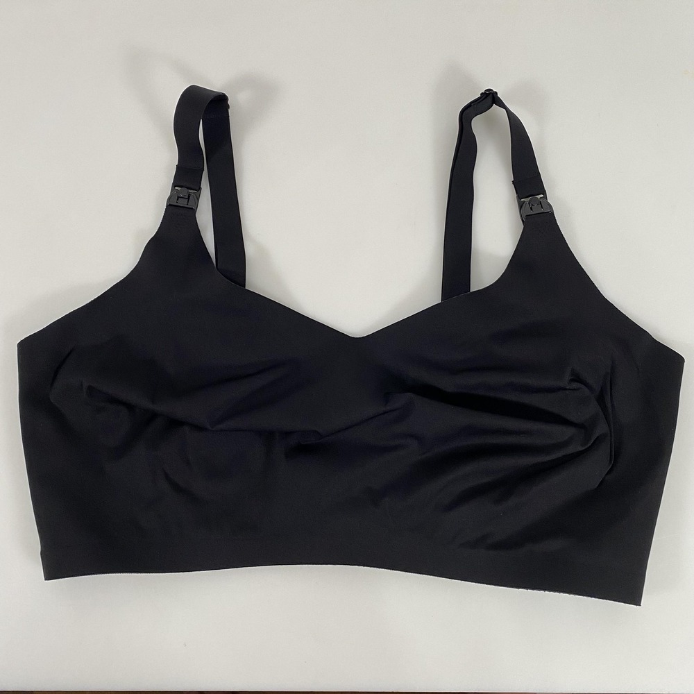 Kindred Bravely Bra‎ Womens 2XL Busty Black Nursing Maternity Adjustable Straps